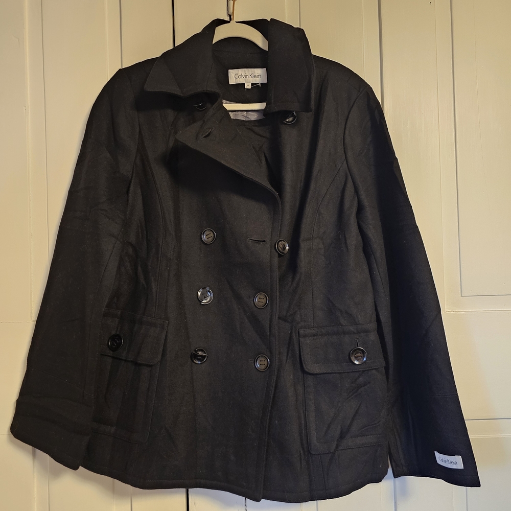 Calvin Klein Women's Black Peacoat